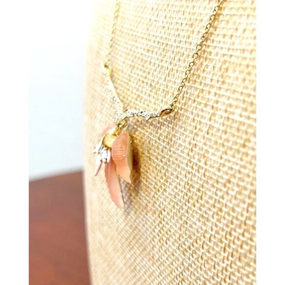 Alexis Bittar Desert Jasmine Orchard Lucite Pendant Necklace in Pink - Picture 3 of 5